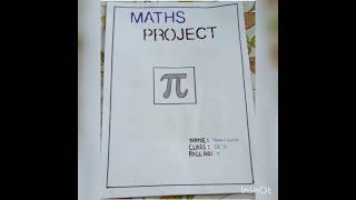 Maths Project Pie of class 9th [upl. by Violeta]