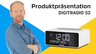 DIGITRADIO 52  Uhrenradio mit praktischer WirelessChargingFläche  TechniSat [upl. by Strawn]