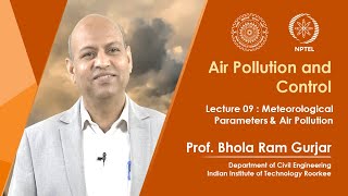 Lecture 09 Meteorological Parameters amp Air Pollution [upl. by Anilatac]