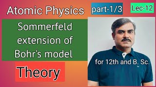 Sommerfeld extension of Bohrs model 12thphysics graduationphysics atomicmodel part1 [upl. by Dhaf681]