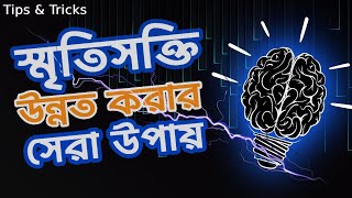 স্মৃতিশক্তি উন্নত করার সেরা উপায়।। How to improve my memory।।Tips For Study Bangla [upl. by Yraunaj]