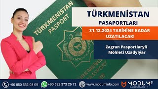 Türkmenistan Pasaportları Uzatılacak  Zagran Pasportlaryñ Möhleti Uzadylýar [upl. by Yroj721]