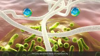 UrgoClean Ag Antimicrobial and Antibiofilm action [upl. by Nolava]