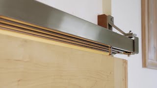 A Modern Barn Door Hardware Meet The Box Rail  RealCraft [upl. by Donnie]