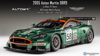 118 AUTOart 2005 Aston Martin DBR9 58 Le Mans Showcase [upl. by Gombach]