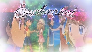 Enchanted AMV  Ash and Serena Amourshipping  200 Sub Special [upl. by Trinatte]