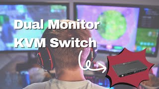 2Port KVM Switch For Your Dual Monitor Setup 4KSW21DM [upl. by Hgielrahc]