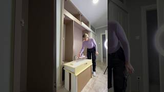 DIY on a budget mudroom renovation painting renovation diyprojects home diy [upl. by Cilurzo895]