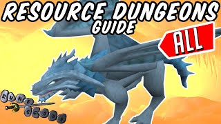 Dungeoneering ALL Resource Dungeons Locations and Frost Dragons  Runescape [upl. by Fesuy328]