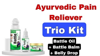 Battle Oil Battle Balm Belly Drop Trio Kit  Ayurvedic Pain Oil  Battle Oil trio Kit [upl. by Ecidnac497]