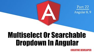 Multiselect dropdown in angular with search filter [upl. by Cirdor]