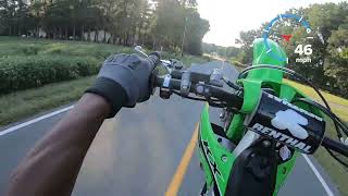 Learning Wheelies on a 2023 kawasaki kx450F [upl. by Iveel402]