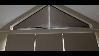 Lex Blinds How to decorate triangular window [upl. by Iad274]