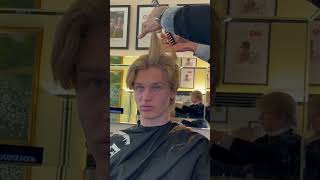 Iconic Curtain Mens Haircut by Sergio Slavnov hairstyle bestmenshairproducts avenueman [upl. by Acisey]