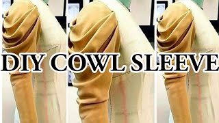 How To Make A Cowl Sleeve EASY [upl. by Ludmilla]