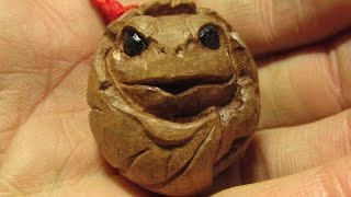 The FROG   Wood carving  The Netsuke [upl. by Arney935]