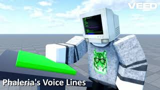 Phalerias Voice Lines  20WOOFRBLX Sound Effects [upl. by Hyland]