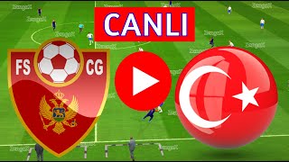 TÜRKİYE KARADAĞ MAÇI CANLI İZLE  eFootball Türkçe Simülasyon [upl. by Vezza]