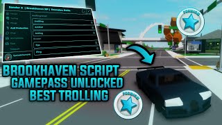 New Brookhaven Script Gamepass Premium Trolling OP Hub  Fluxus Delta Arceus X [upl. by Ariay]