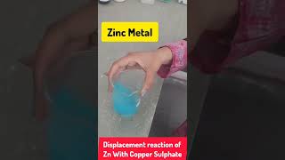 Displacement reaction experiment chemistry class10 neet iitjee viral trending chemical [upl. by Severn]