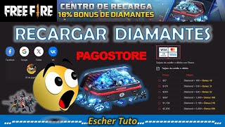 Cómo RECARGAR 💎DIAMANTES💎 por PagoStore para Free Fire  2023 [upl. by Llerrem]