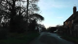 Driving Along Mill Lane amp Station Road Wadborough Worcestershire England 12th April 2012 [upl. by Adnilema]