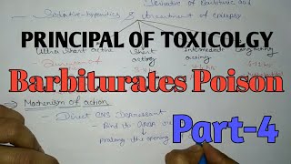 Barbiturates poison simple notes  part 4  pharmacology [upl. by Ocnarfnaig]