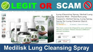 Medilisk Lung Cleansing Spray Reviews  Jun 2024 Beware of Scam Watch Now [upl. by Erreip837]