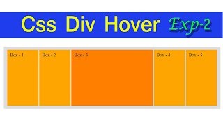 Div Box hover effect using Html and Css  Exp  2  Web Zone [upl. by Hausmann]