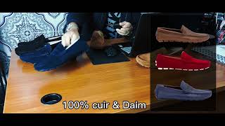 Randolf 100 cuir amp daim 194 mocassin Collection 2024 [upl. by Drucy]