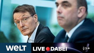 OHNE LOTHAR WIELER Briefing zur CoronaLage  Karl Lauterbach unter Druck  WELT Live dabei [upl. by Anilec]