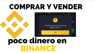 COMO HACER TRADING EN BINANCE CON MENOS DE 10 DÓLARES 💸 [upl. by Yartnoed]