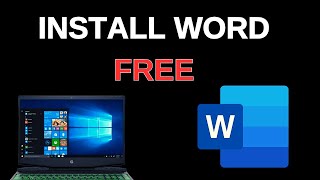 How to Download amp Install Microsoft Word  Office For Free on PC  Laptop [upl. by Semadar]