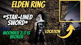 ELDEN RING  StarLined Sword Location  guide OP katana intdex weapon [upl. by Byran]