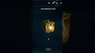 MASTERWORK CHEST 😮 League of Legends Shorts LoL CHEST [upl. by Fattal581]