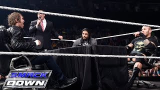 WWE World Heavyweight Championship Fatal 4Way contract signing SmackDown May 7 2015 [upl. by Cyrus]