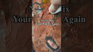 Oil Painting Palette Hack  Premix Your Paint painting oilpaint artist oilpaintingteacher art [upl. by Eerrehs465]