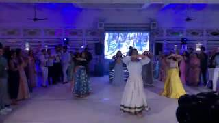 INDIAN BOLLYWOOD WEDDING RECEPTION DANCE 2019  Kajra Re  Dola re Dola [upl. by Chee966]