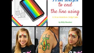 5 Fast Designs to help you end the line while face painting [upl. by Pang]