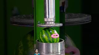 Watermelon vs 150 ton hydraulic press hydraulicpress crushing satisfying viral [upl. by Neille]