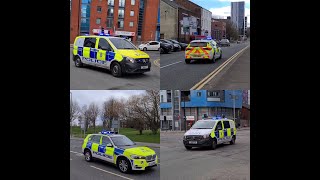 BTP ARV amp Merseyside Police ARV Responding To A Incident On Blue Lights [upl. by Hanover]