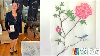 ART LESSON Painting LIVE with Clare Cooley [upl. by Gabrielle]