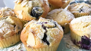 Very Easy Blueberry Muffins  So Delicious Recipe [upl. by Ebert700]