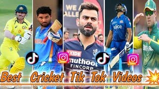 cricket tik tok video cricket team videos🎭🥵🥶 [upl. by Joelie]