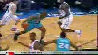 CP 3 dunks over DHoward [upl. by Elleinnod327]