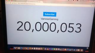 VanossGaming hits 20M subscribers  Live Sub Count [upl. by Iy]