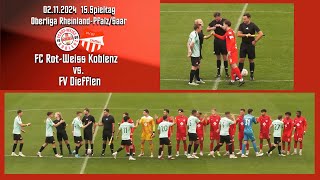 Oberliga FC RotWeiss Koblenz vs FV Diefflen [upl. by Vallonia]