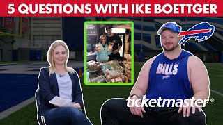 5 Questions With Ike Boettger  Buffalo Bills [upl. by Klepac]