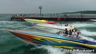 100 Offshore Racing Boats Accelerating [upl. by Nagear]