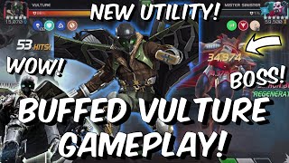 Buffed Vulture Gameplay  HE DESTROYED THE 62 MISTER SINISTER BOSS  Marvel Contest of Champions [upl. by Padriac]